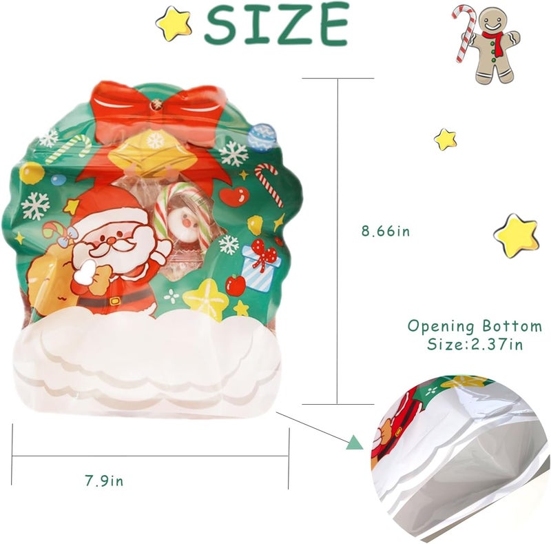 ESUOHYM Christmas Santa Shaped Ziplock Bags - Image 3